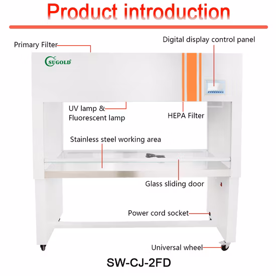 All Steel Double Person Laminar Flow Cabinet /Clean Bench